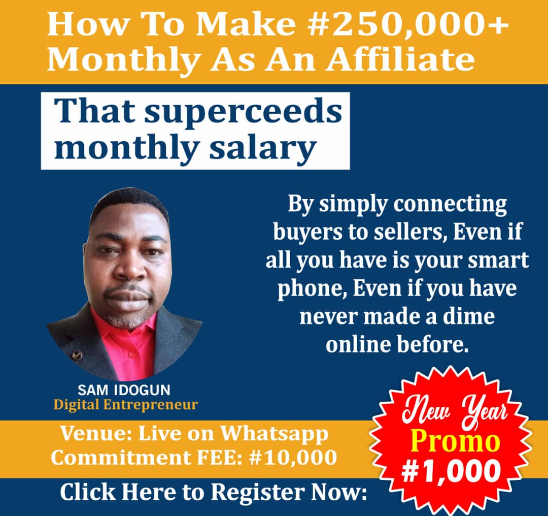 HOW TO MAKE #250,000O+ MONTHLY AS AN AFFILIATE SELLING OTHER PEOPLE'S PRODUCTS: A No Fail System That Can Fetch You More Than Your Monthly Salary a Month.
