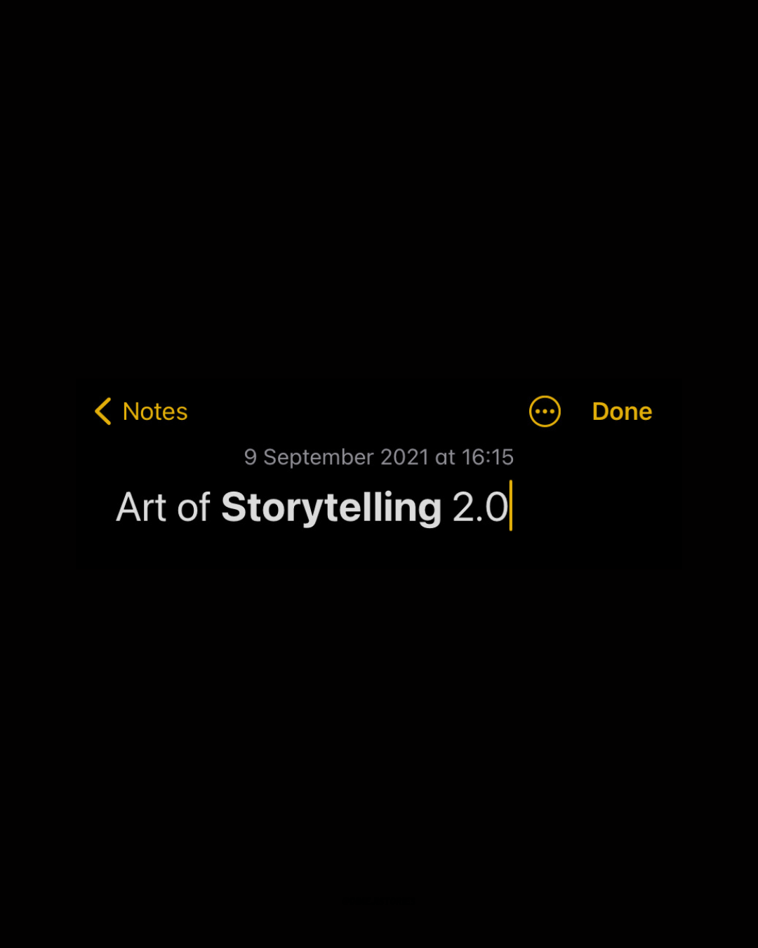 Art of Storytelling [2.0]