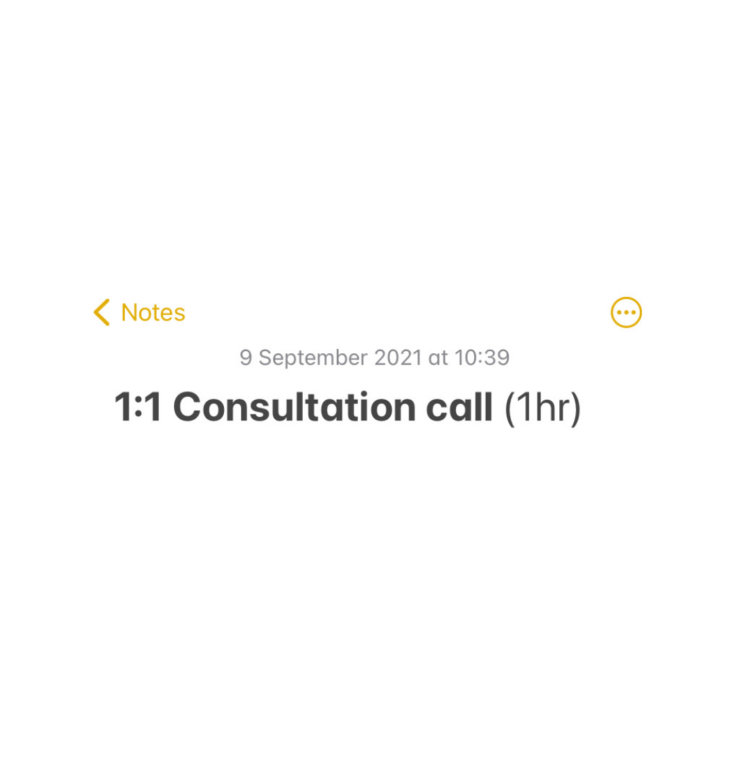 Strategy Consultation (1hr)