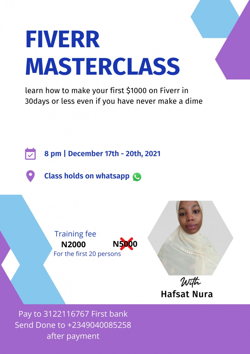 Buy Freelancing on Fiverr by Hafsat Nura on Selar