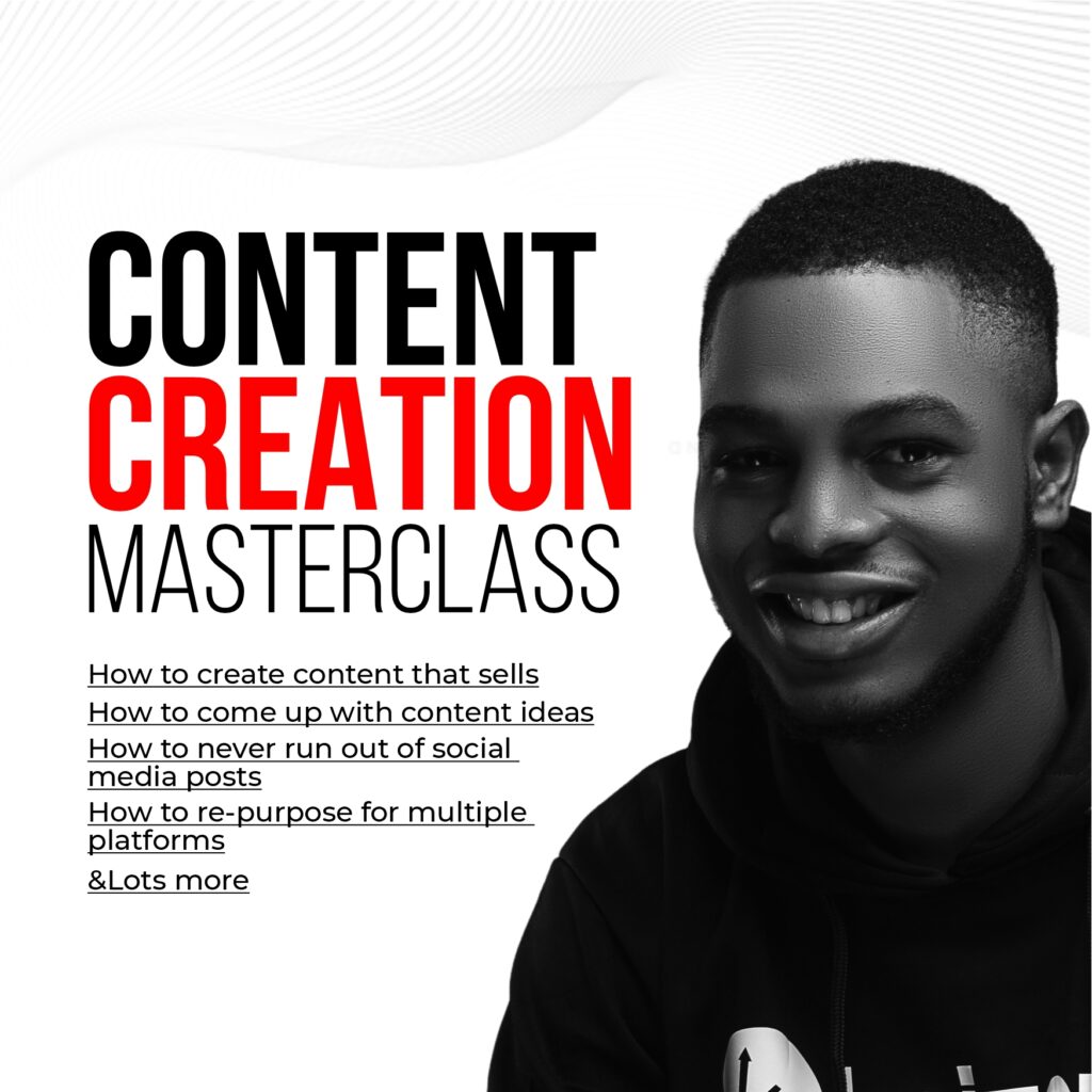 CONTENT CREATION MASTERCLASS