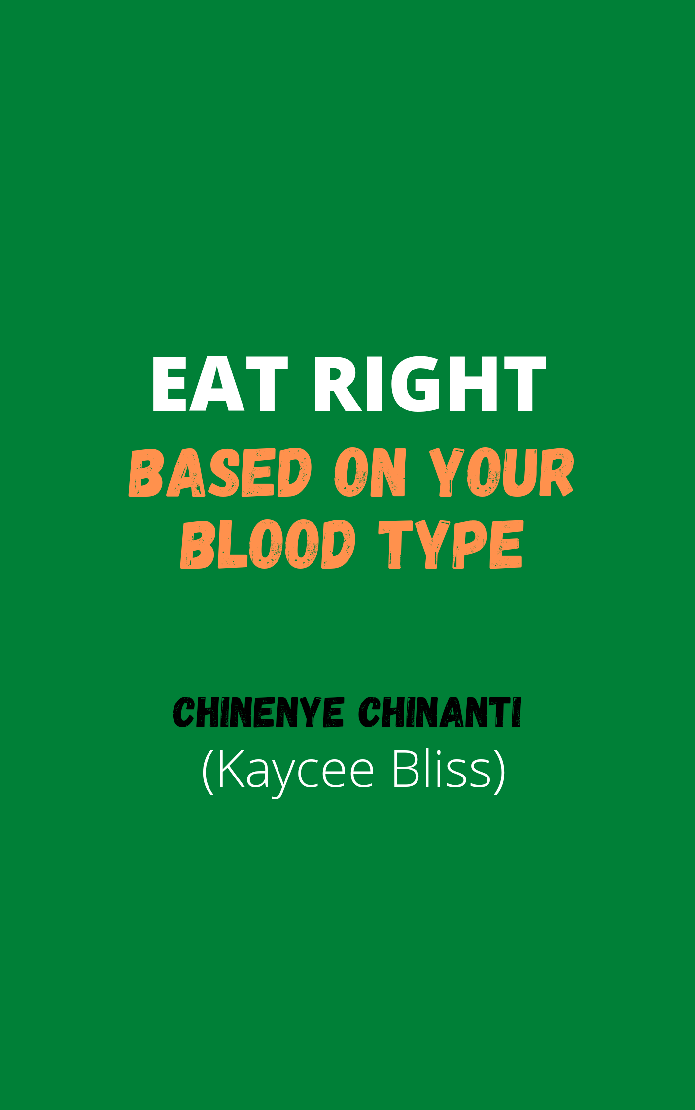 EAT RIGHT FOR YOUR BLOOD TYPE