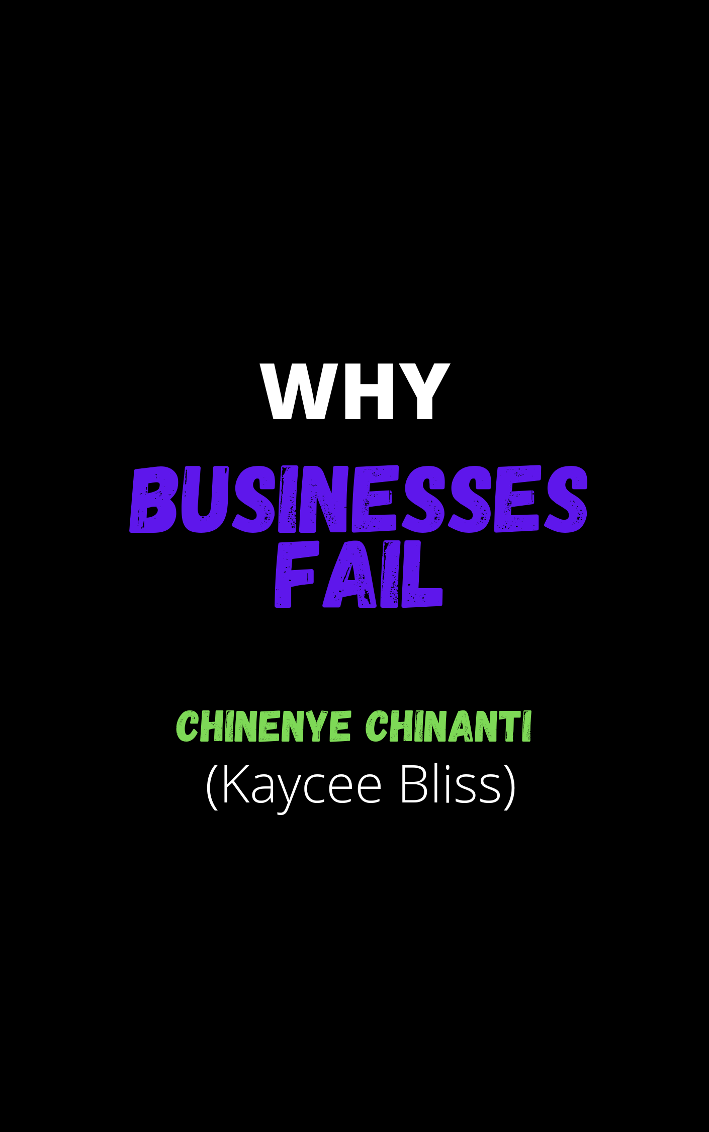 WHY BUSINESSES FAIL