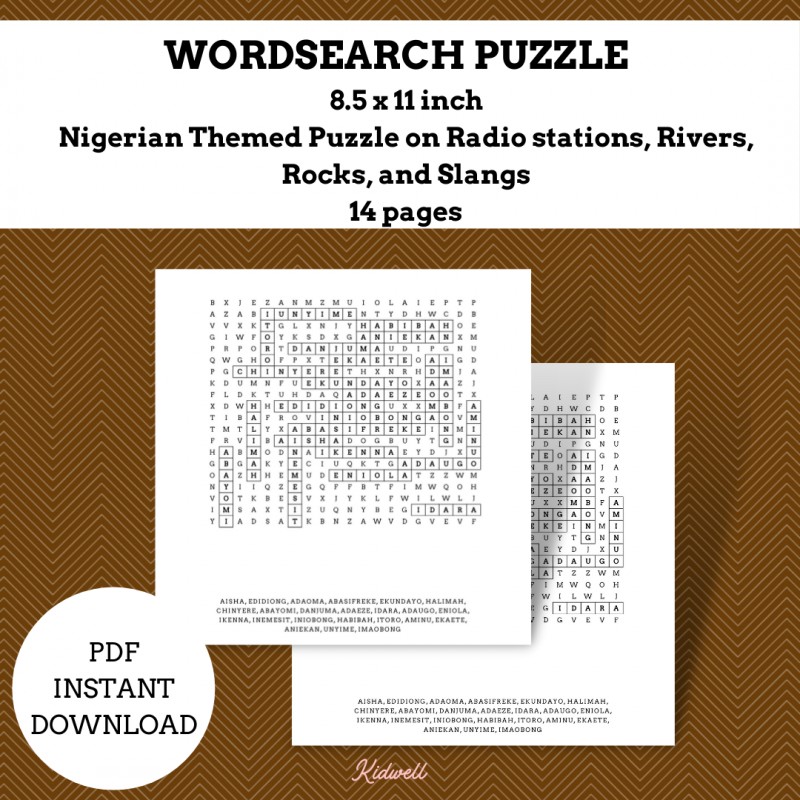 Buy Word Search Puzzles ( Radio stations, rivers, rocks, and slangs) by