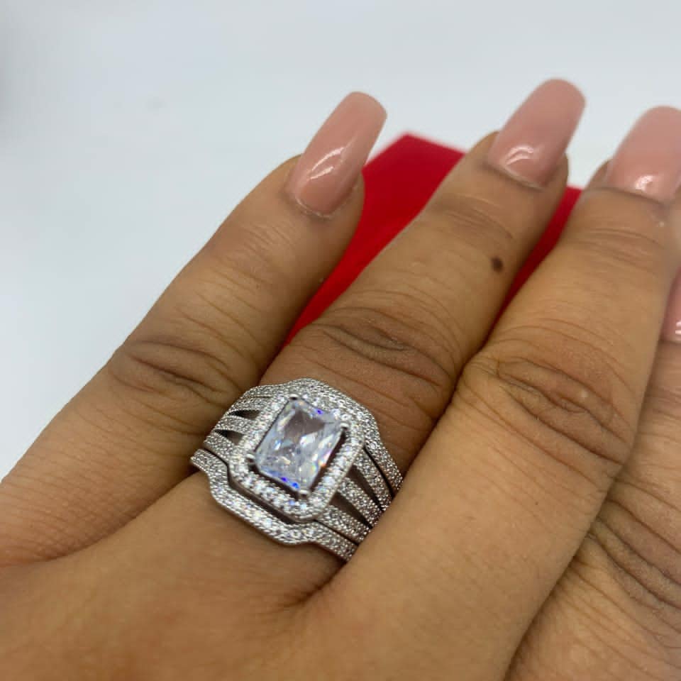 BRIDAL WEDDING RING SET