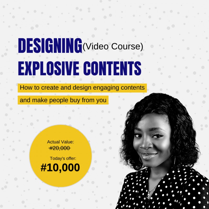DESIGNING EXPLOSIVE CONTENTS