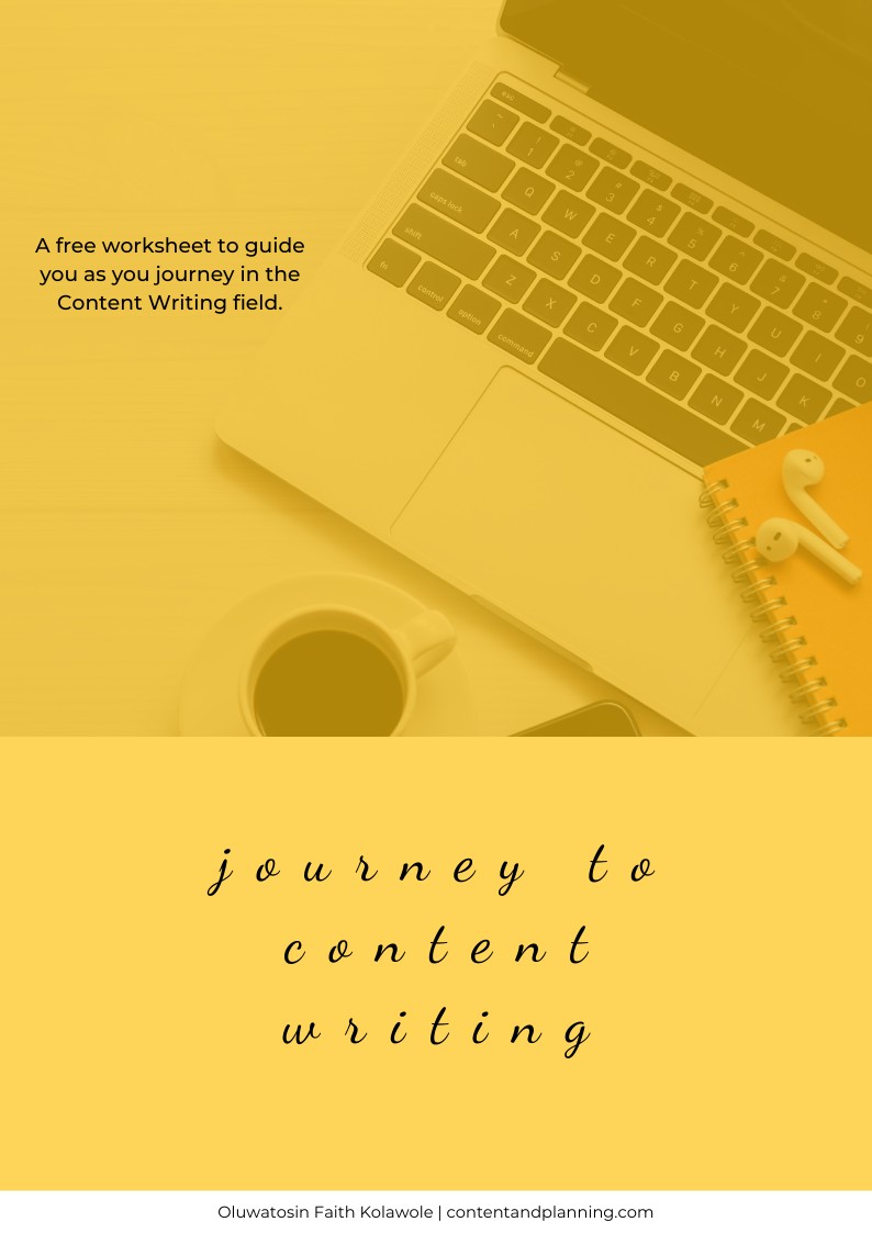 Free Worksheet: Journey to Content Writing