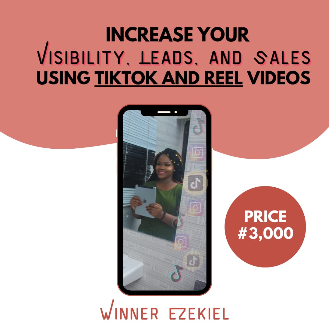 Buy INCREASE YOUR VISIBILITY, LEADS AND SALES USING TIK TOK AND REELS ...