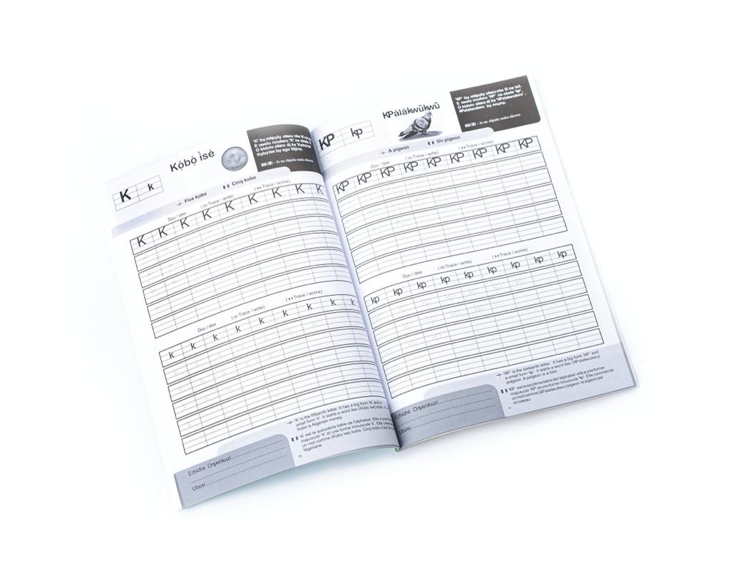 ịmụ ide mkpụlụ okwu asụsụ Igbo (Tracing Book)