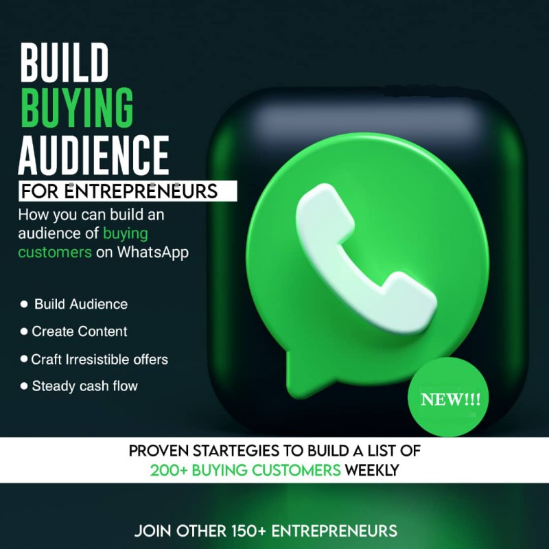 Buy Whatsapp Marketing Hack by Oreoluwa Mustapha on Selar