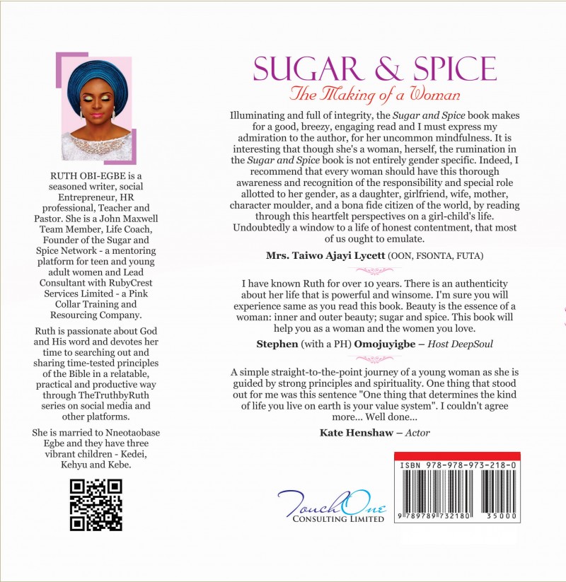 Sugar And Spice - The Making Of A Woman By Ruth Obi-Egbe