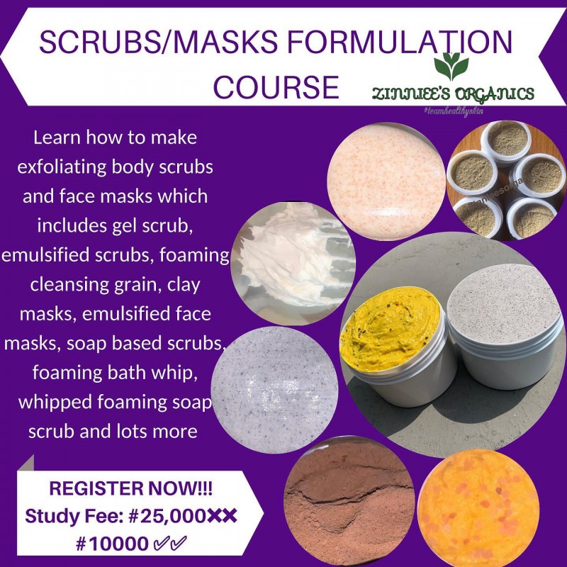 Buy Scrubs/Mask Formulation Course by Zinniee’s Organics on Selar.co