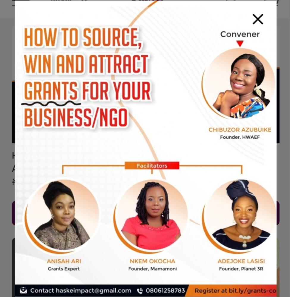 Replay: How to Source, Win and attract Grants for Your Business/NGO