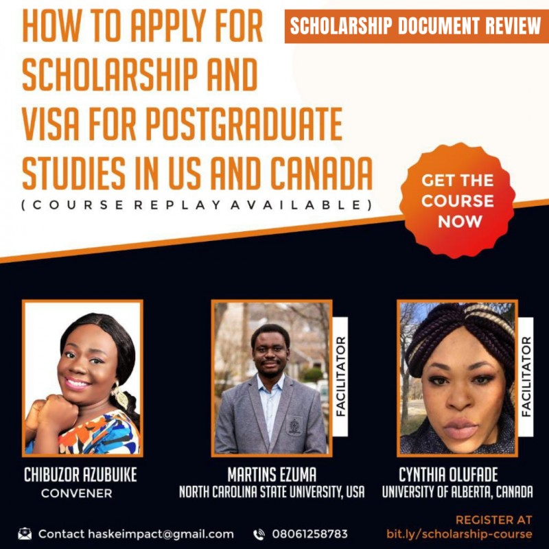 SCHOLARSHIP DOCUMENTS REVIEW