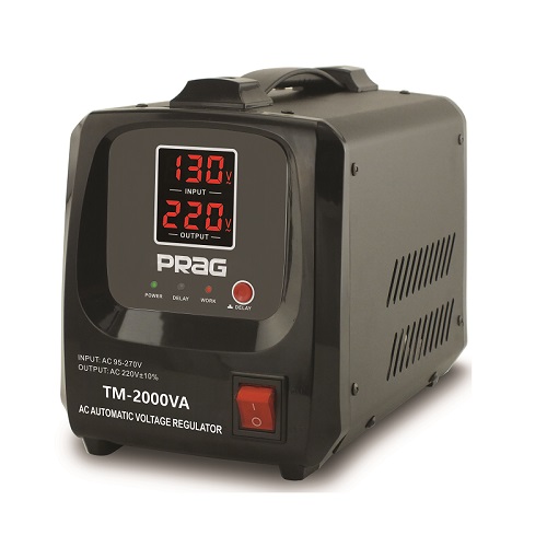 Prag 2KVA Relay Voltage Stabilizer (95V-280V)