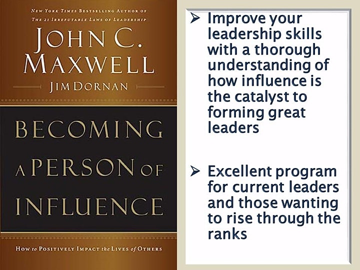 BECOMING A PERSON OF INFLUENCE