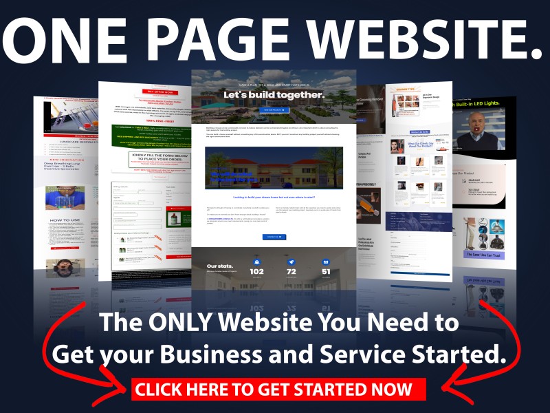 A Step-By-Step Video Guide On How To Easily Design A One Page Website.