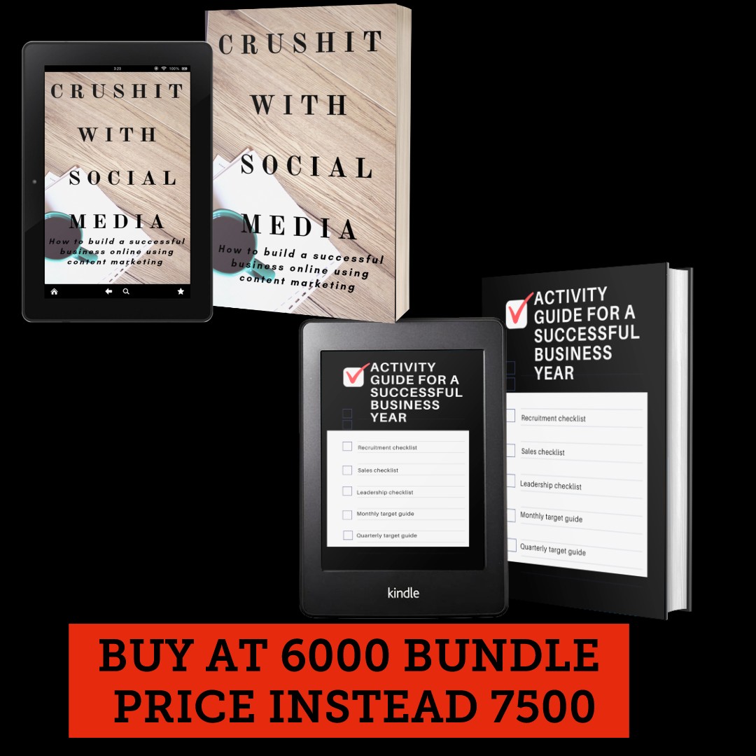 BUNDLE OFFER...CRUSHIT WITH SOCIAL MEDIA AND ACTIVITY GUIDE FOR A SUCCESSFUL BUSINESS YEAR
