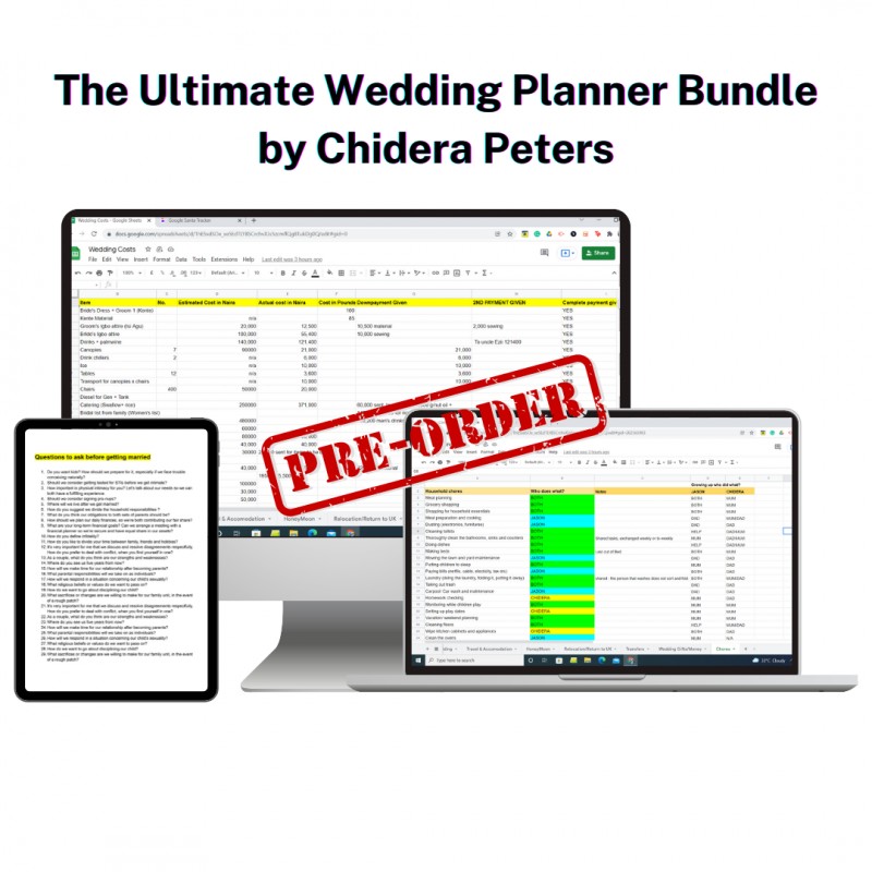 The Ultimate Wedding Planner Bundle by Chidera Peters