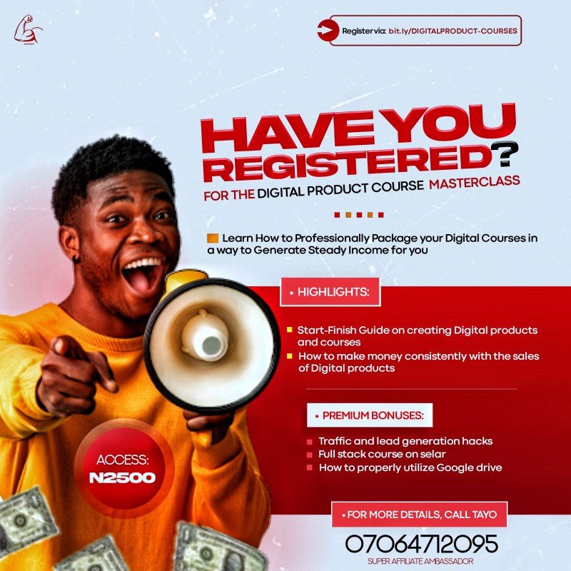 Buy DIGITAL PRODUCT CREATION COURSE by Adeyeni Temitayo Israel on Selar