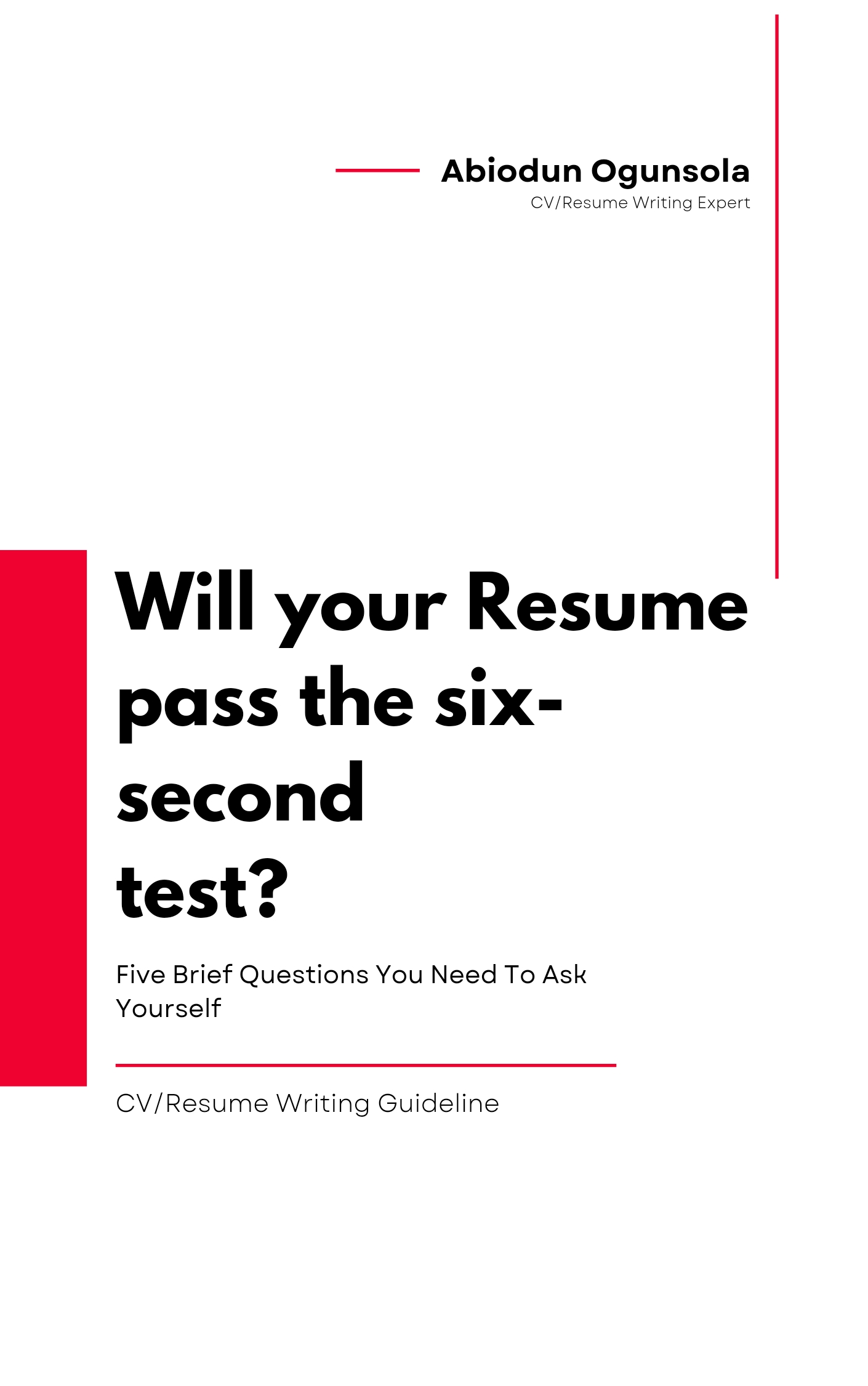 Get Will Your Resume Pass The Six second Test Five Brief Questions Get Will Your Resume Pass The Six second Test Five Brief Questions