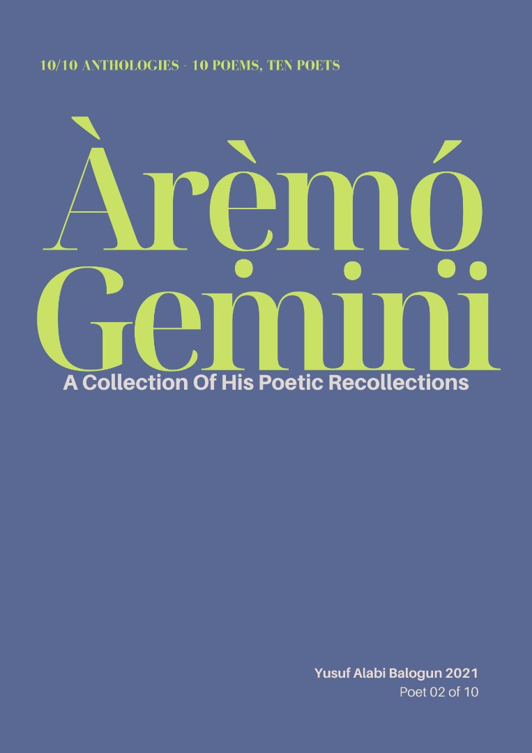 Arẹmọ Gemini - A Collection Of His Poetic Recollections