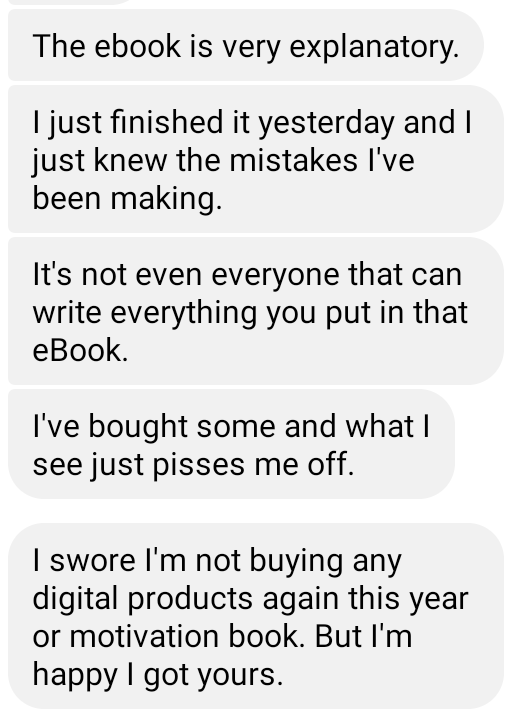 Customer review 1