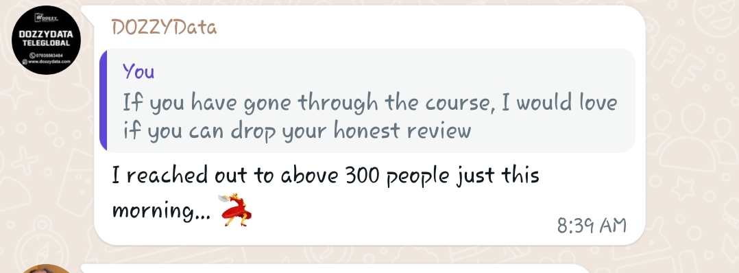 Customer review 1