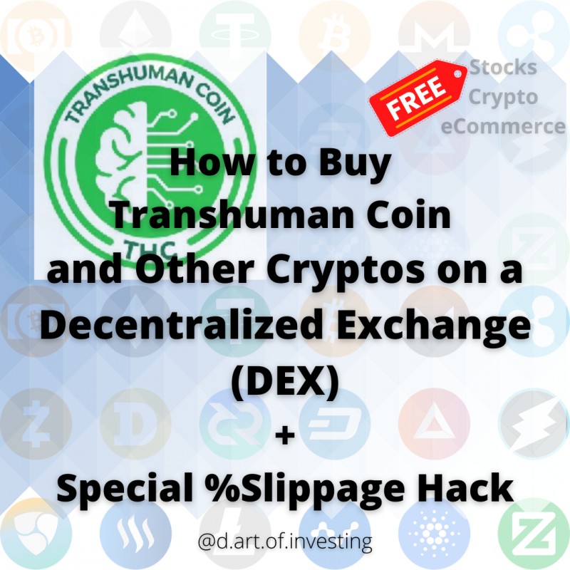 How to Buy Transhuman Coin & Other Cryptos on a DEX
