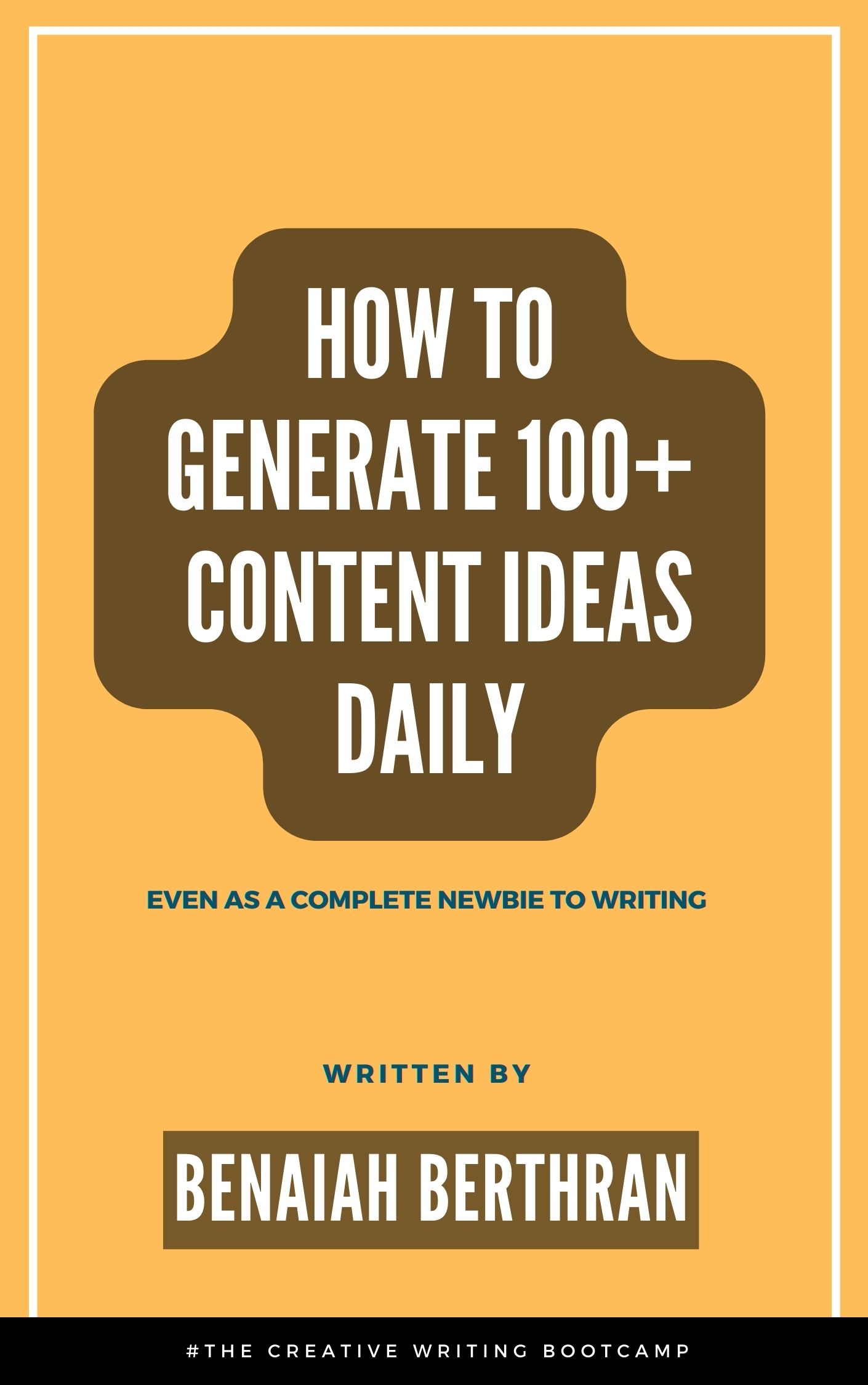 Buy How To Generate 100+ Content Ideas Daily by Benaiah Berthran on Selar