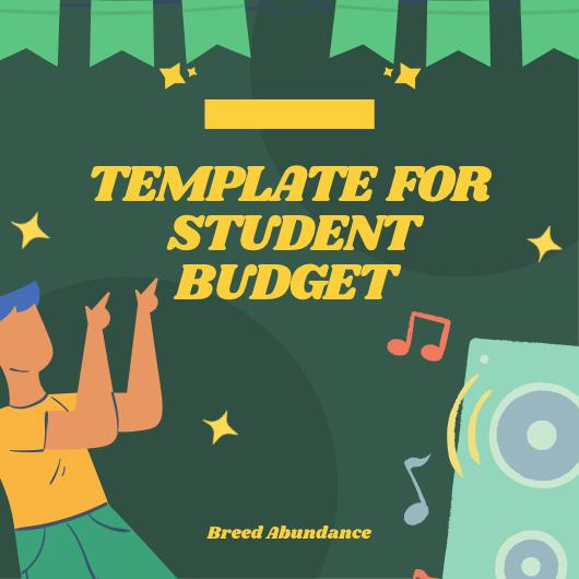 Template for Student Budget