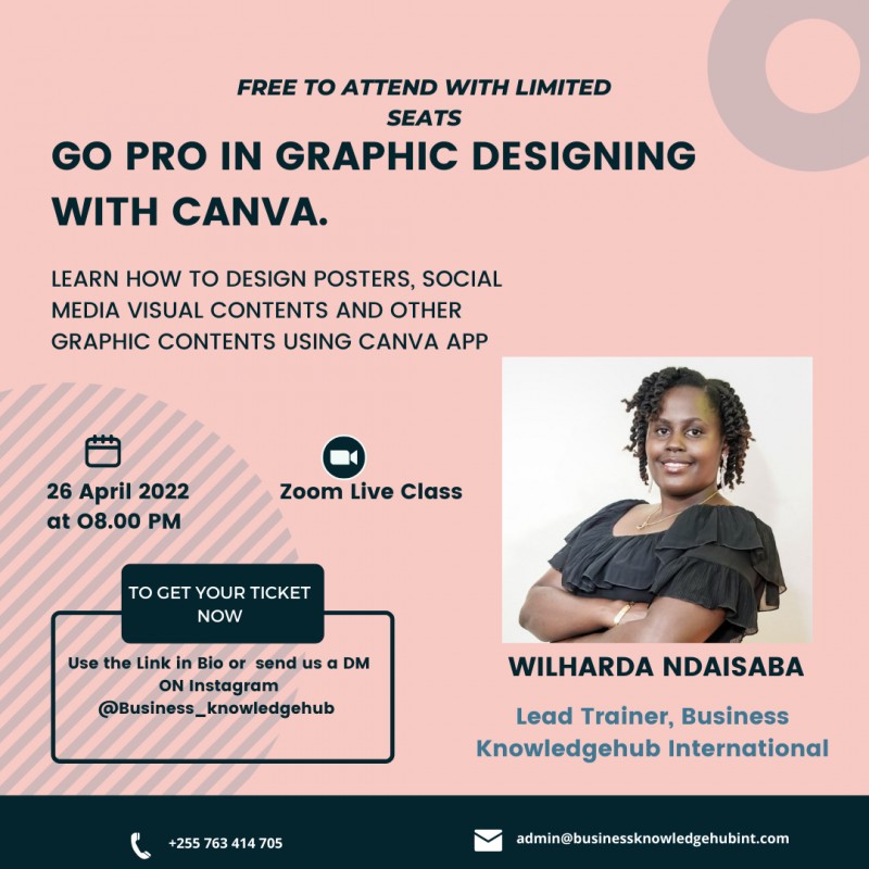 GO PRO IN GRAPHIC DESIGNING WITH  CANVA