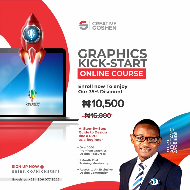 Buy KICKSTART GRAPHICS COURSE by CREATIVEGOSHEN SKILLS ACADEMY on Selar.co