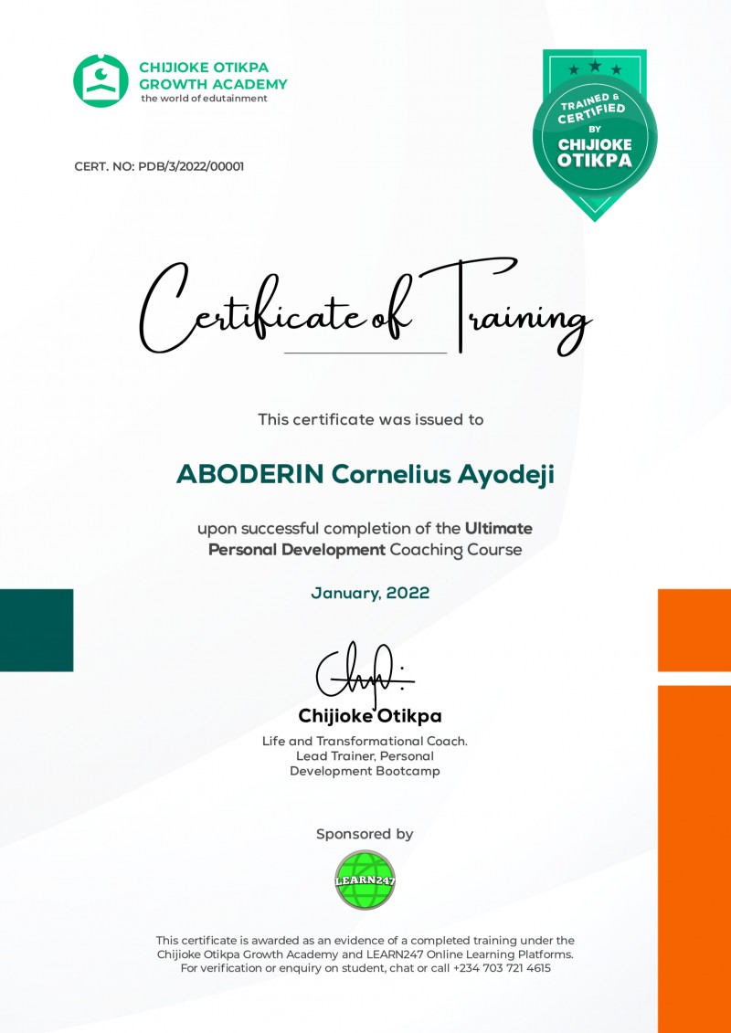 Get Certified by Chijioke Otikpa (PDB)