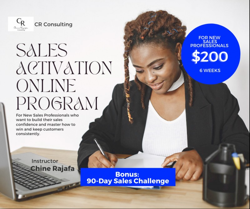 Buy Sales Activation Program (6 weeks) by Chine Rajafa on Selar