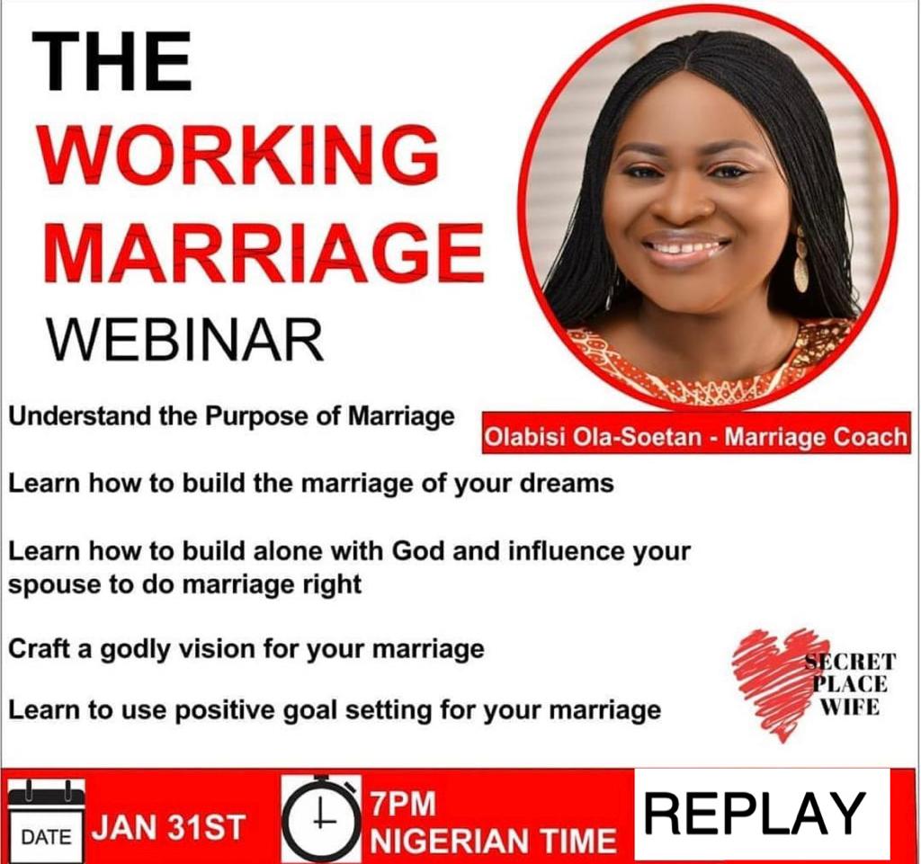 THE WORKING MARRIAGE WEBINAR
