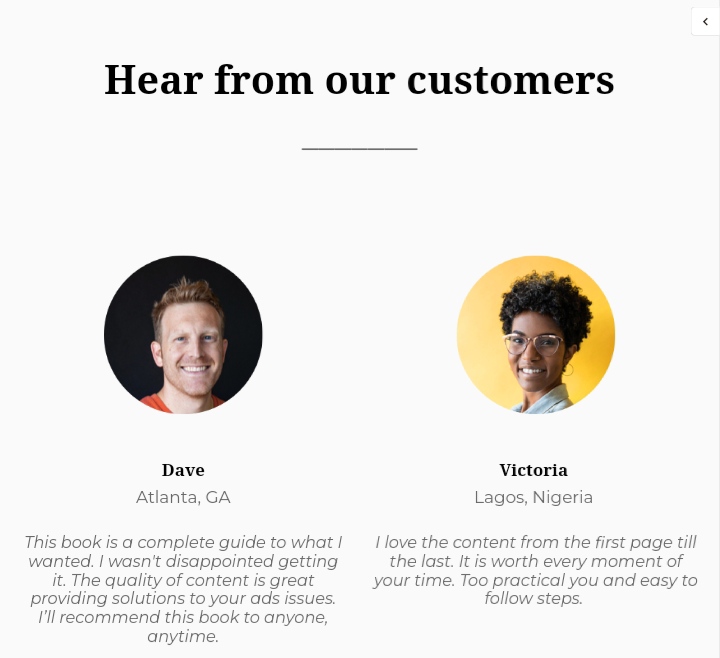 Customer review 2