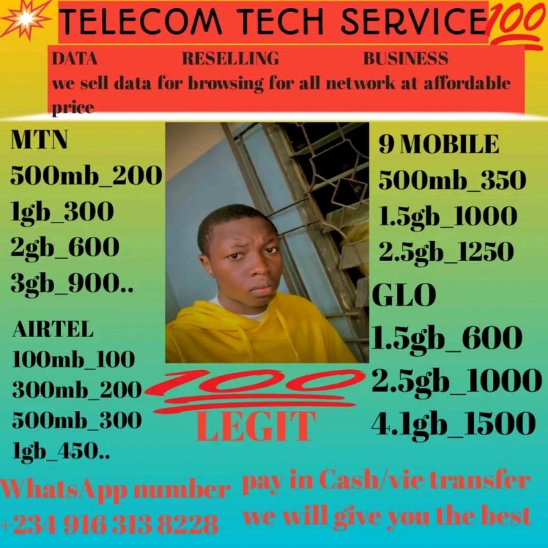 Buy Airtime and Data by Davis daberchi on Selar
