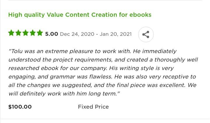 Customer review 9