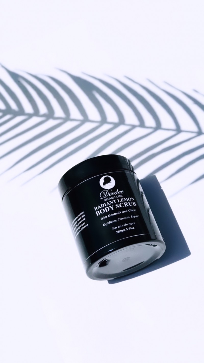 Radiant lemon body scrub