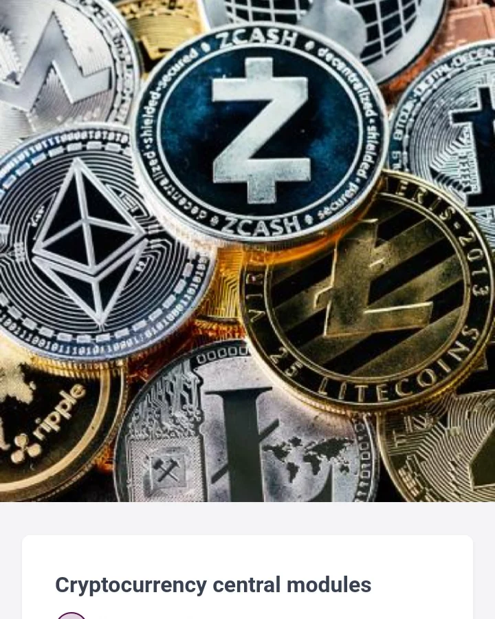 Cryptocurrency central modules