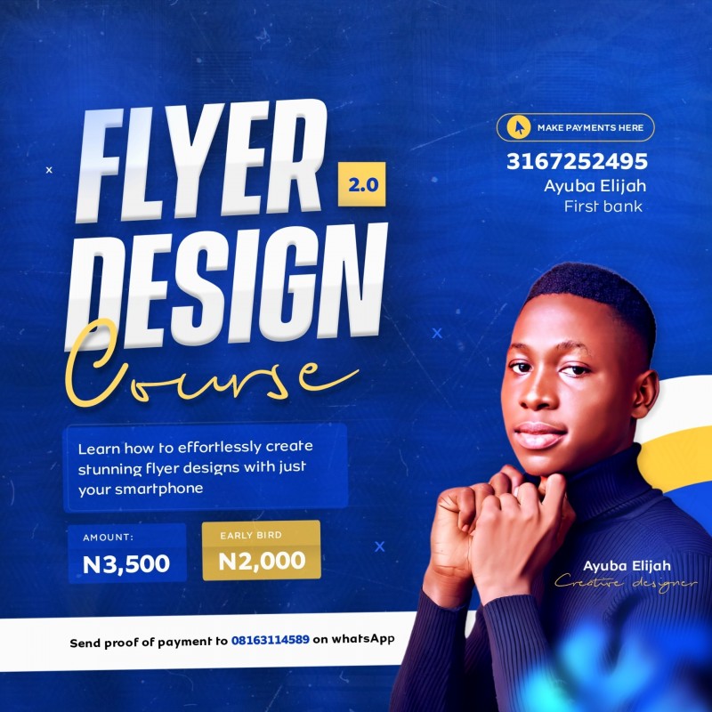 Buy FLYER DESIGN COURSE by Ayuba Elijah on Selar