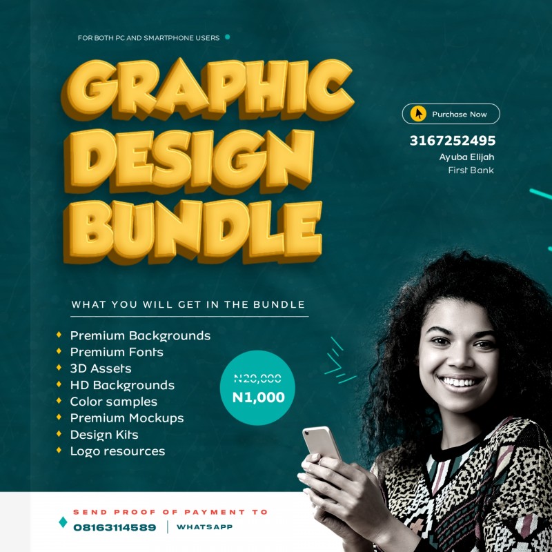 Buy GRAPHIC DESIGN BUNDLE by Ayuba Elijah on Selar.co