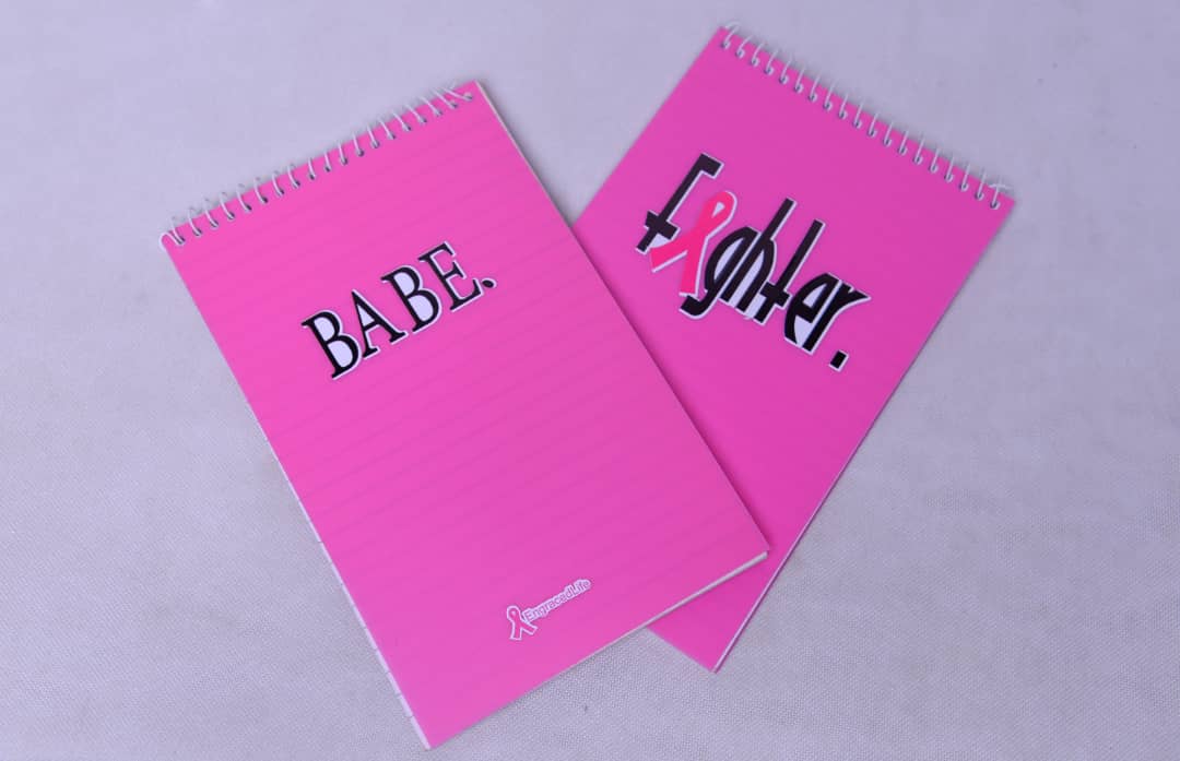 Boss pink lady notepad+pen