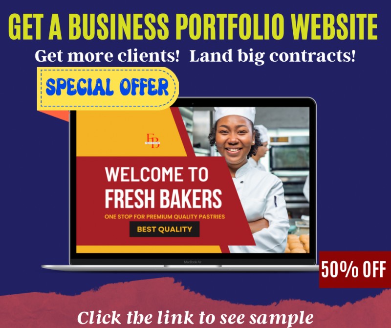 GET A GOLD PORTFOLIO WEBSITE FOR YOUR SERVICES