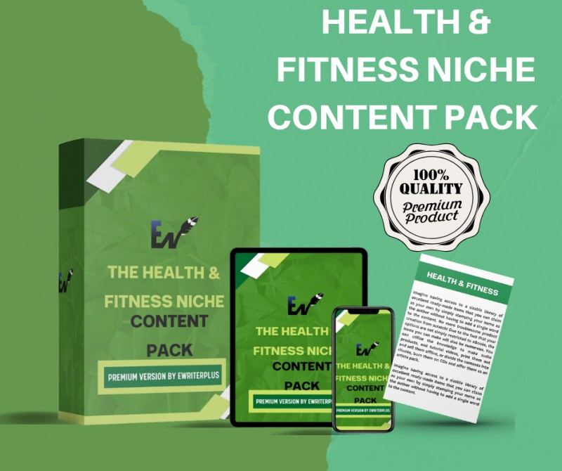 HEALTH AND FITNESS NICHE CONTENT PACK