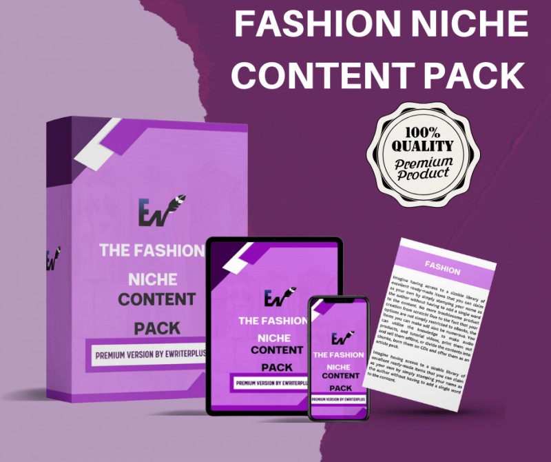 THE FASHION NICHE CONTENT PACK