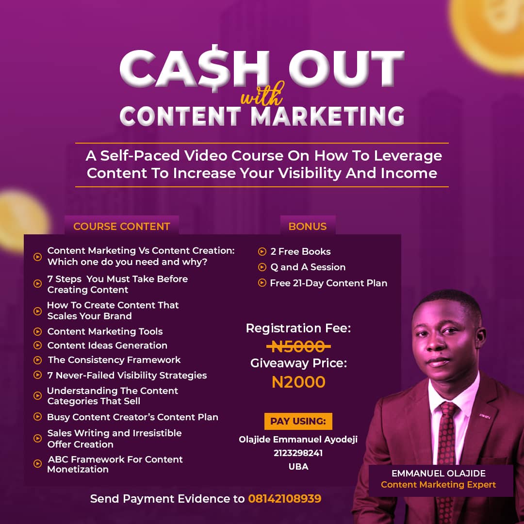 Cash Out with Content Marketing