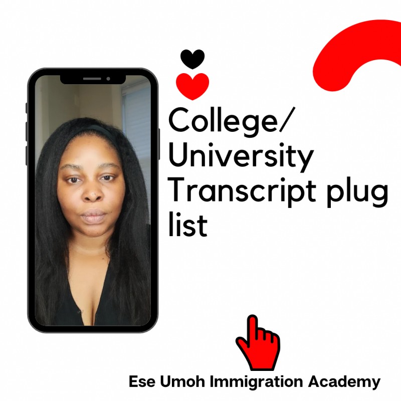 Nigerian Transcript plug list