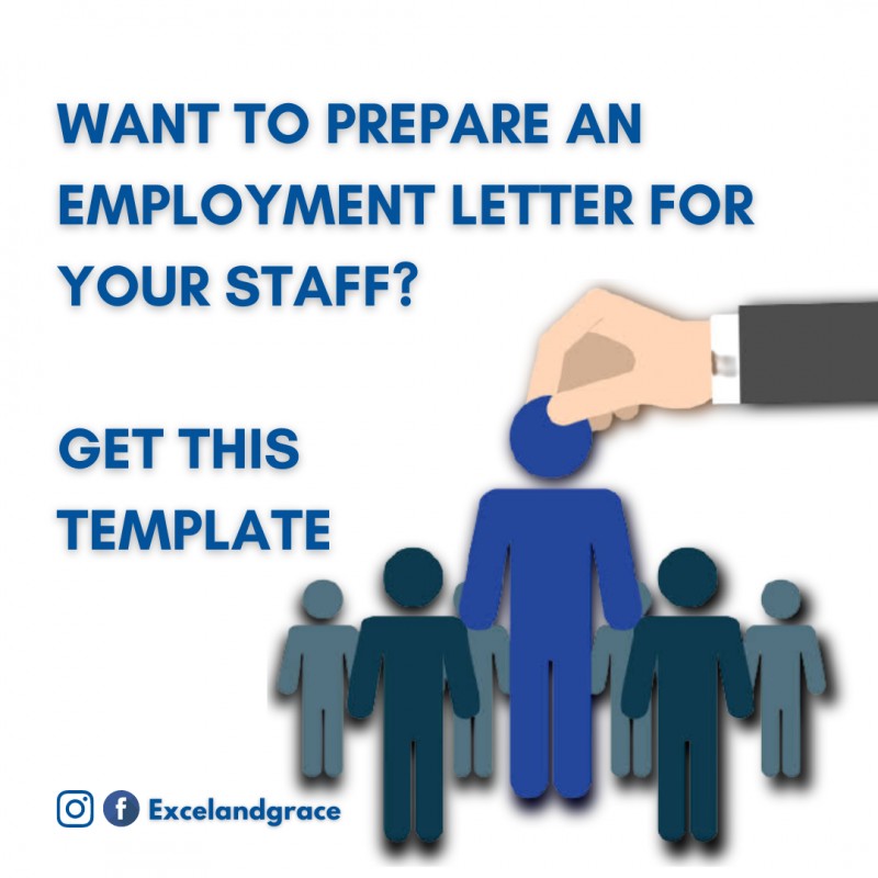 EMPLOYMENT LETTER TEMPLATE